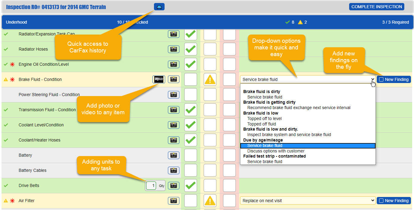 Repair Shop Solutions Checklist